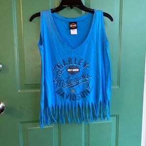 Harley Davidson size 1x fringe shirt mild washwear